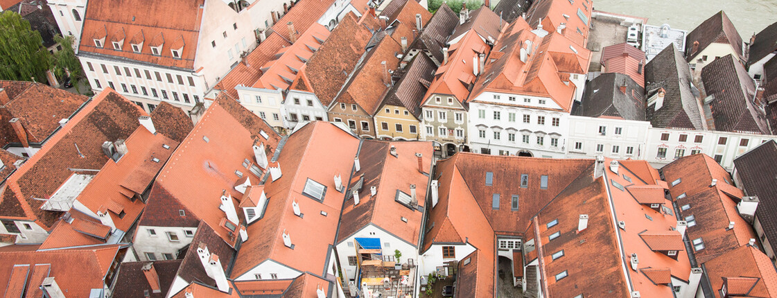 Steyrer Rallye Steyr aus der Vogelperspektive